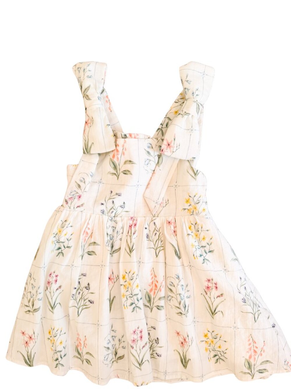 Floraison Lane Elizabeth Bow Dress in Tuscan Florals